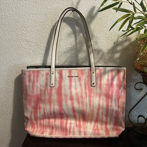Michael Kors Large Shell Pink Tote Bag